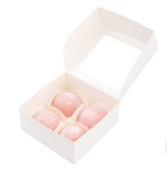 Изображение Коробка для 4 моти с ложементами 12*12*5,5 см, белая